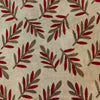 Pure Cotton Light Kashish Witha Light Grey And Maroon Leaves Hand Block Print Fabric
