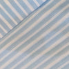 Pure Cotton Pastel Blue Leno Weave Embroidered Woven Fabric