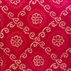Pure Cotton Pink With White Bandhani Pattern Screen Print Cotton