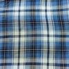 Pure Cotton Reversible Blue Checks With Light Blue Stripes Printa