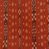 Pure Cotton Sambhalpuri Ikkat Intricate Weaved Stripes Brownish Orange Hand Woven Fabric