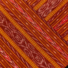 Pure Cotton Sambhalpuri Ikkat Intricate Weaved Stripes Mustard And Maroon Hand Woven Fabric