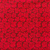 Pure Cotton Screen Print Red Rose Fabric