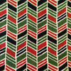 Pure Cotton Screen Print With Green Orange And Black Rectangle Stripes