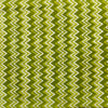 Pure Cotton Shades Of Green Zig Zag Screen Print Fabric
