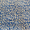 Pure Cotton Soft Blue With White Leafy Jaal Hand Block Print Fabric