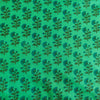 Pure Cotton Teal Jaipuri With Tiny Flower Motifs Hand Block Print Fabric