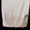 Pure Cotton White  With Eight Petal Flower Cutwork Jaal Chiken Embroidery At The End