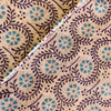Pure Jaipuri Cotton White With Light Blue Flower And Dark Blue creeper Handblock Print Fabric