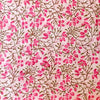 Pure Jaipuri Cotton With Pink Petal Flower Jaal Hand Block Print Blouse Piece ( 1.35 Meter ) Fabric