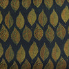 Pure Soft Modal Ajrak  Cotton Dark Green With Intricate Lemon Leaf Motifs Hand Block Print Fabric