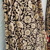 ROZANA - Pure Cotton Beige Bagru Everyday Wear Black Floral Jaal Hand Block Print Saree