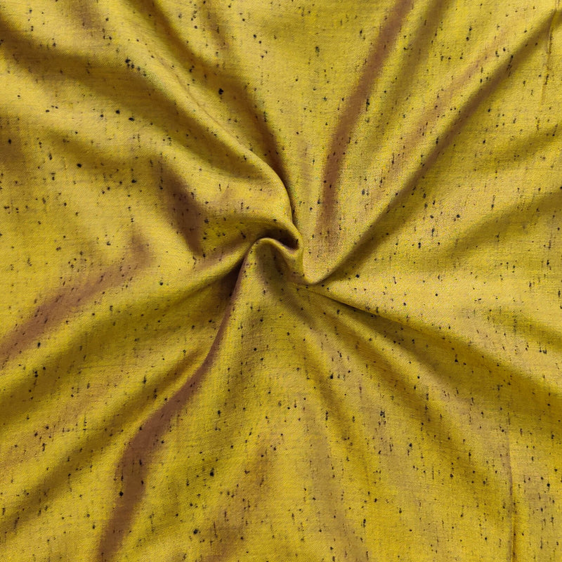 Rayon Dhup Chaav Mustard Textured Fabric