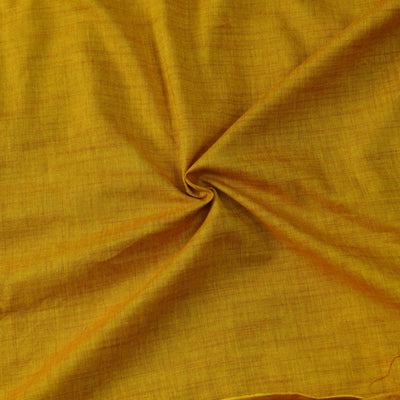 Rayon Slub Cotton Fabric Haldi Yellow Blouse Piece (0.90 meter )