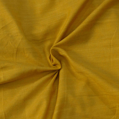 Pre Cut 1.70 meter Rayon Slub Cotton Fabric Simple Pale Yellow