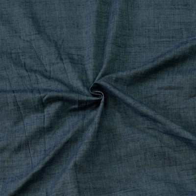 Rayon Slub Cotton Fabric Warm Denim Blouse Piece( 0.85 CM)