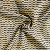 Rayon Woven Cream Textured Fabric