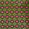 Royal Brocade Green With Pink Patola Woven Fabric