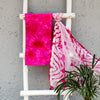 SOMETIMES PINK - Chanderi Pink Textured Top Fabric With Pink Organza Shibori Dupatta