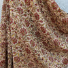 SWARA - Pure Cotton Maheshwari Off Beige With Maroon Floral Jaal Hand Block Print Saree