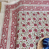 SWEET LOTUS - Pure Cotton Jaipuri Double  Bedsheet