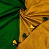 Sanskruti Piku Saree Emerald Green With Mustard Pallu