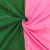 Sanskruti Piku Saree Fern Green And Rose Pink Half And Half Saree