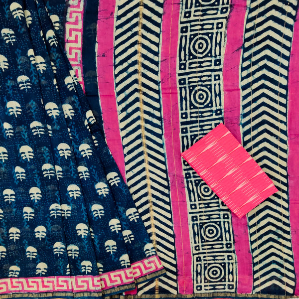 Sanskruti Roohi Chanderi Saree