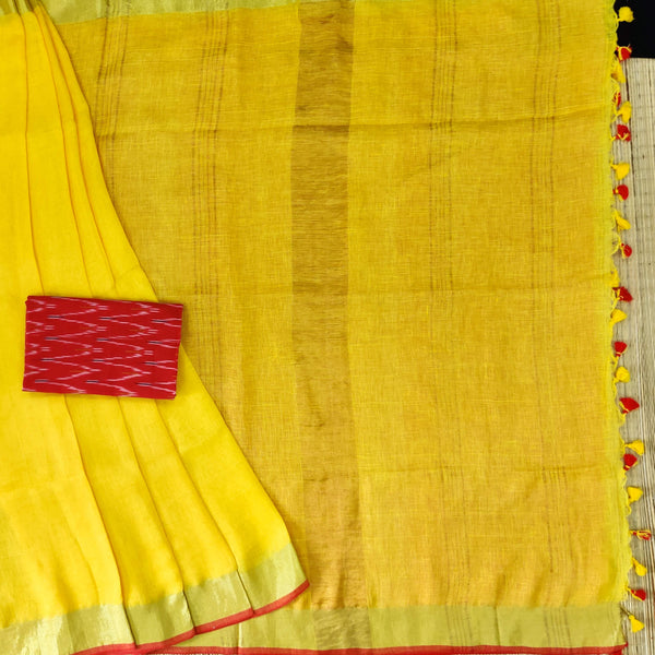 Sanskruti The First Ray Linen Saree