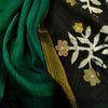 Sanskruti Green Cotton Silk Saree