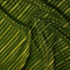 Satin Brocade Mehendi Green With Gold Slant Weaves Woven Fabric