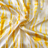 Satin Yellow Long Shibori Tie And Dye