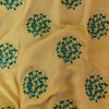 Semi Muslin Chicku Color Soft Fabric With Gold Flowers Embroidered Motifs