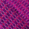 Silk Secco Pochampally Ikkat Purple Magenta Comb Weave Handwoven Fabric