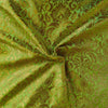 Brocade Pista With Brown Golden Weaves Hand Woven Fabric