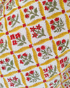 Singing Grass Yellow Pure Cotton Jaipuri Double Bedsheet