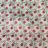 Soft Cotton Silk Mist With Diagonal Flowers Jaal Screen Print Fabric