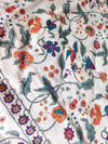 Spring Garden Jaal Pure Cotton Hand Block Printed Double Bedsheet Thread Count 250