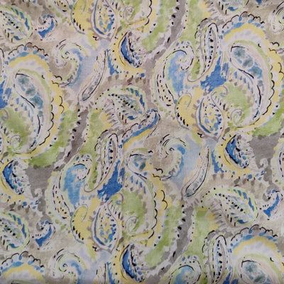 Surat Cotton Linen Textured Abstract Kairi Jaal Digitally Printed Fabric