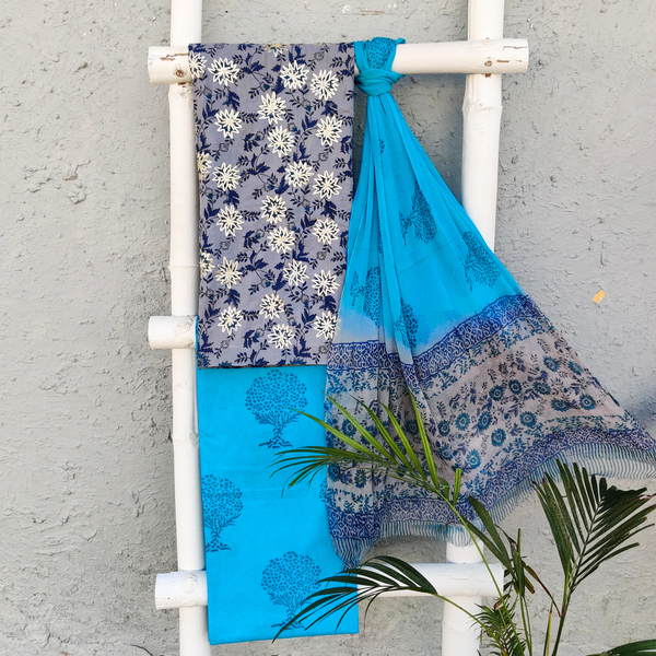 URJHA- Beautiful Gota Work Jaipuri Set