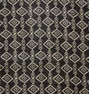 Rayon Black Geometric Print Fabric